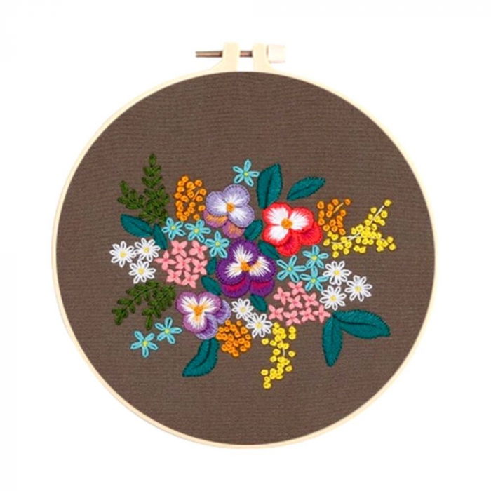 Kit Broderie DIY, Vis de flori colorate [5]