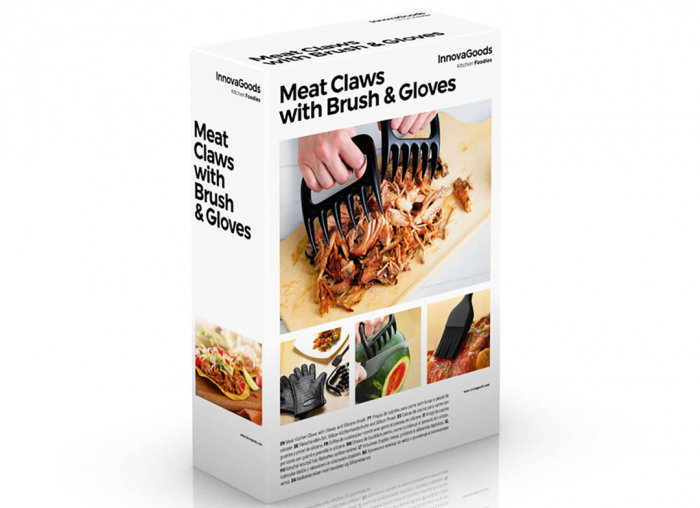 Kit gheare de urs pentru carnuri, cu pensula si manusi [8]