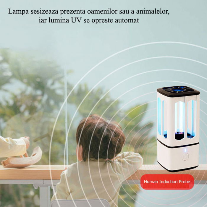 Lampa bactericida UV portabila, pentru sterilizare, dezinfectie, antimucegai [4]
