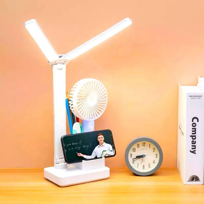 Lampa birou cu suport instrumente de scris, Aripi [5]