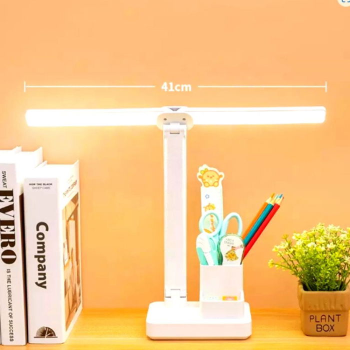 Lampa birou cu suport instrumente de scris, Aripi [4]