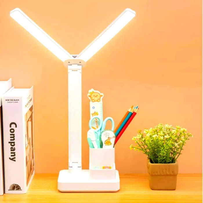 Lampa birou cu suport instrumente de scris, Aripi [3]