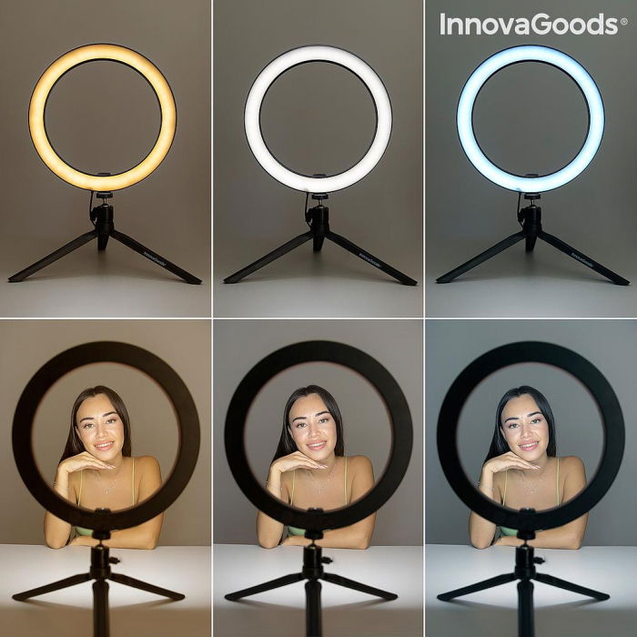 Lampa circulara Selfie Ring, cu trepied si telecomanda [5]