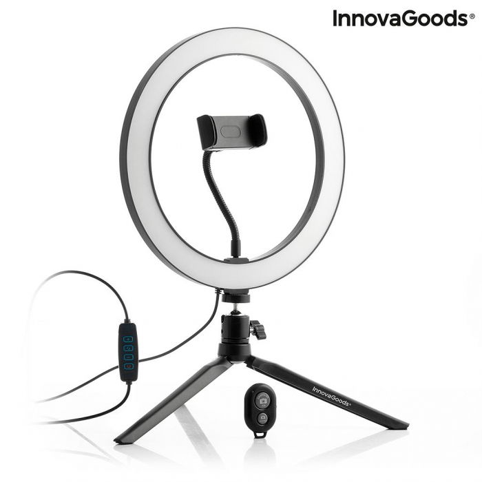 Lampa circulara Selfie Ring, cu trepied si telecomanda [8]