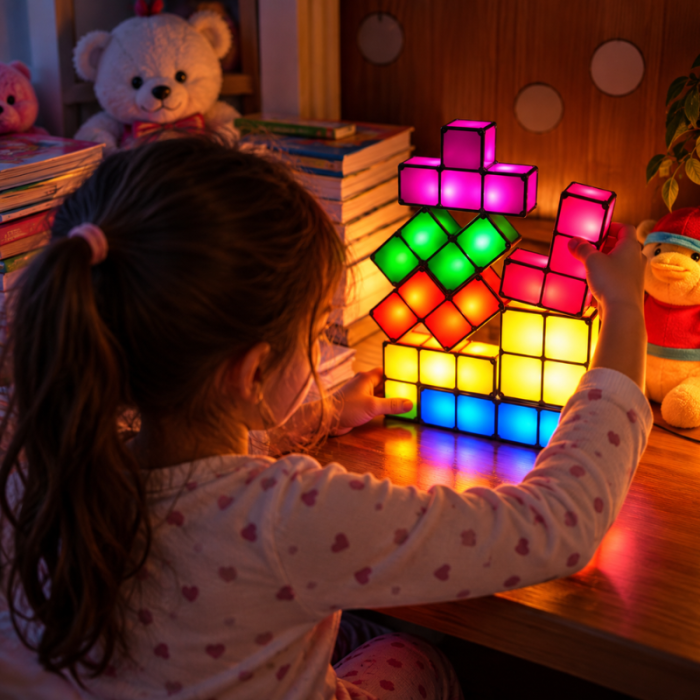 Lampa cu LED-uri in Forme Colorate [4]