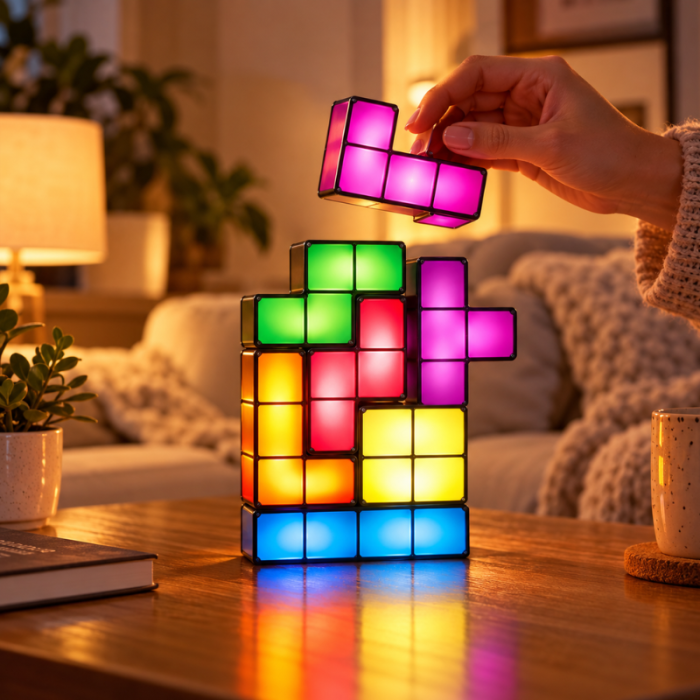 Lampa cu LED-uri in Forme Colorate [2]
