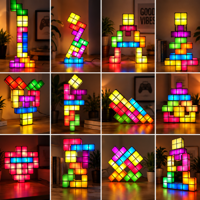 Lampa cu LED-uri in Forme Colorate [5]