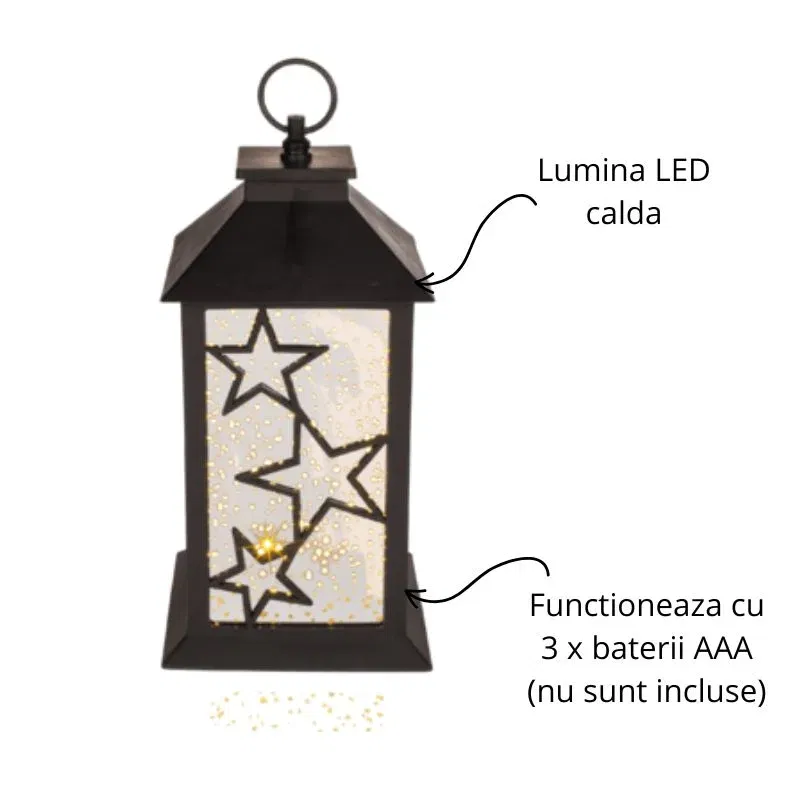 Lampa decorativa tip felinar cu stele [11]