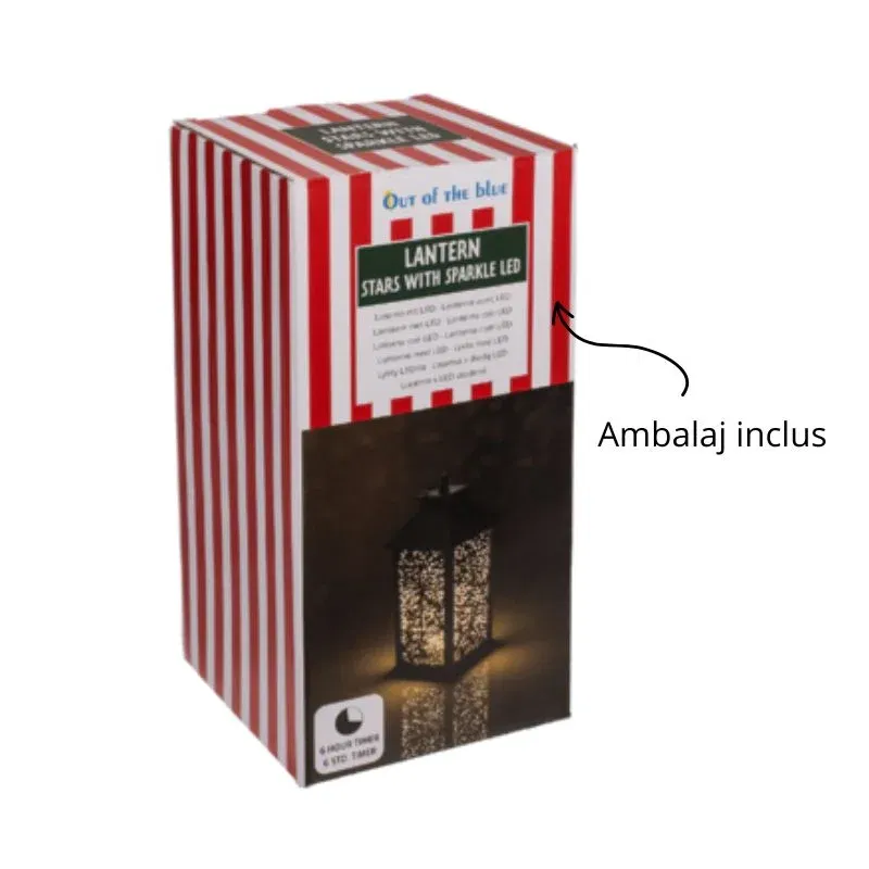 Lampa decorativa tip felinar cu stele [12]