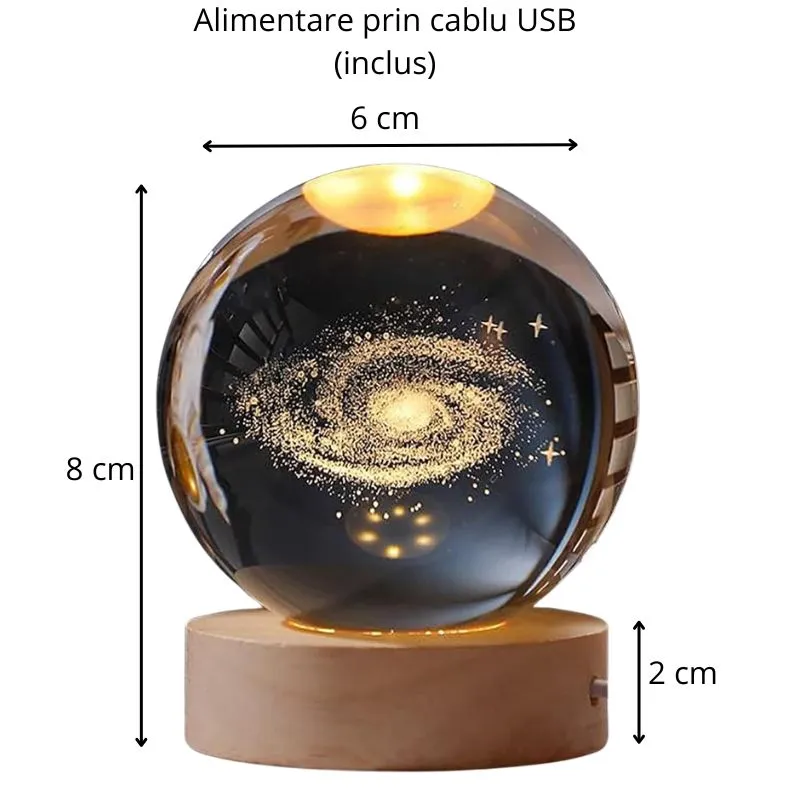 Lampa Glob de Cristal Calea lactee [8]