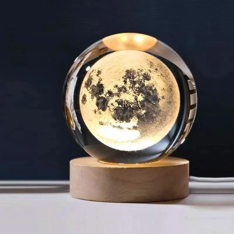 Lampa Glob de Cristal cu Luna cadou fascinant [2]