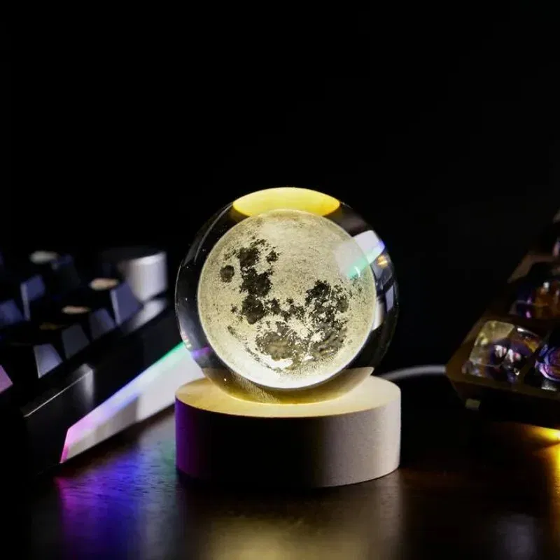 Lampa Glob de Cristal cu Luna cadou fascinant [5]