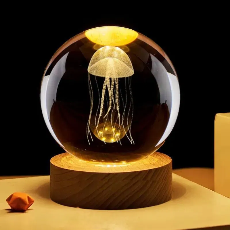 Lampa Glob de Cristal cu Meduze [4]