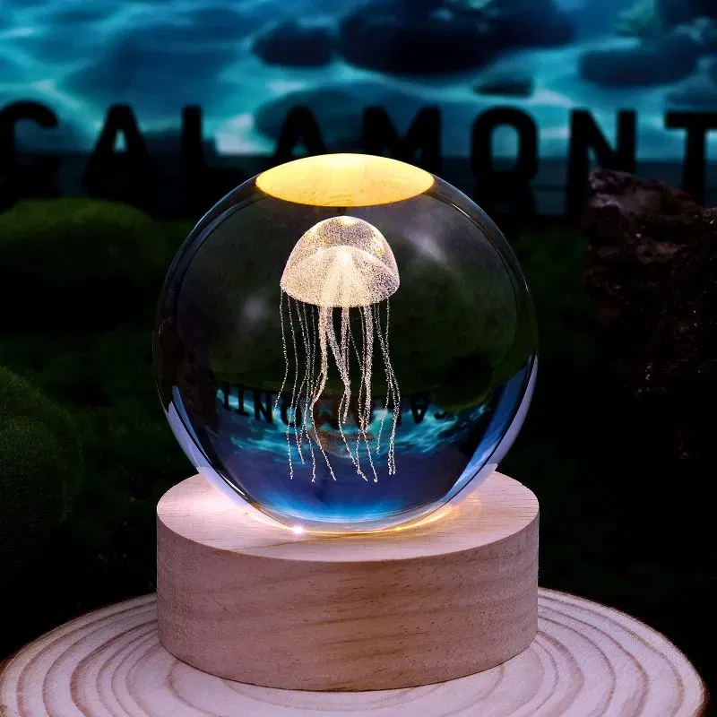 Lampa Glob de Cristal cu Meduze [1]