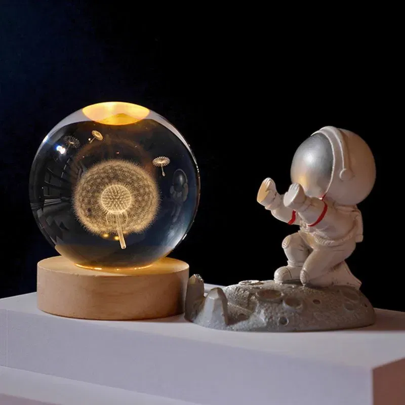 Lampa Glob de Cristal cu Papadie cadou incantator [3]