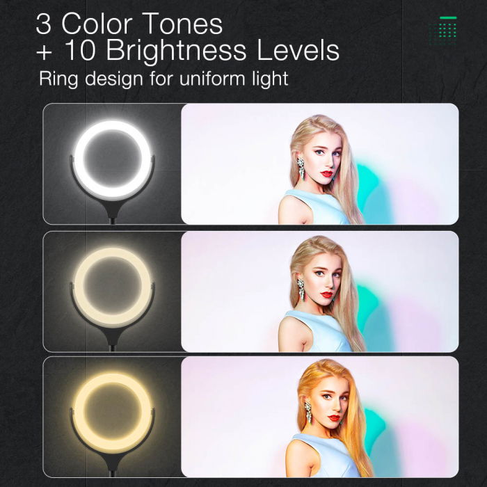 Lampa LED Make-up Profesionala BlitzWof BW-SL4, 64 leduri cu lumina rece/ calda [4]