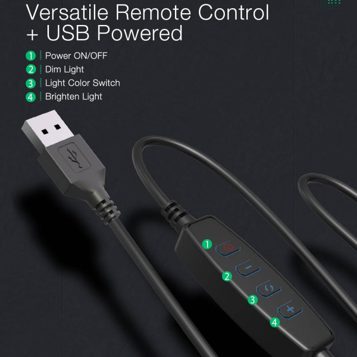 Lampa LED Make-up Profesionala BlitzWof BW-SL4, 64 leduri cu lumina rece/ calda [8]