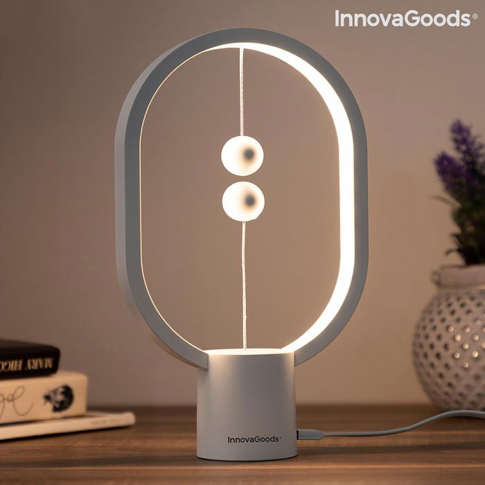 Lampa Smart Equilibrium, cu doua sfere magnetice [7]
