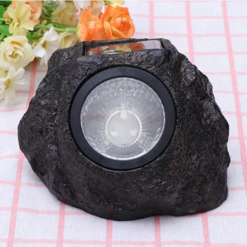 Lampa solara LED de gradina in forma de piatra [4]