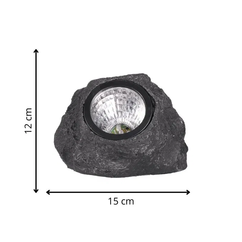 Lampa solara LED de gradina in forma de piatra [9]