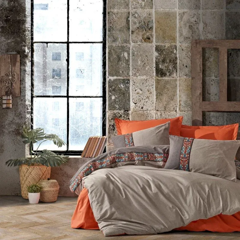 Lenjerie bumbac ranforce True - Scortisoara, 200x220 cm, 2 fete de perna [1]