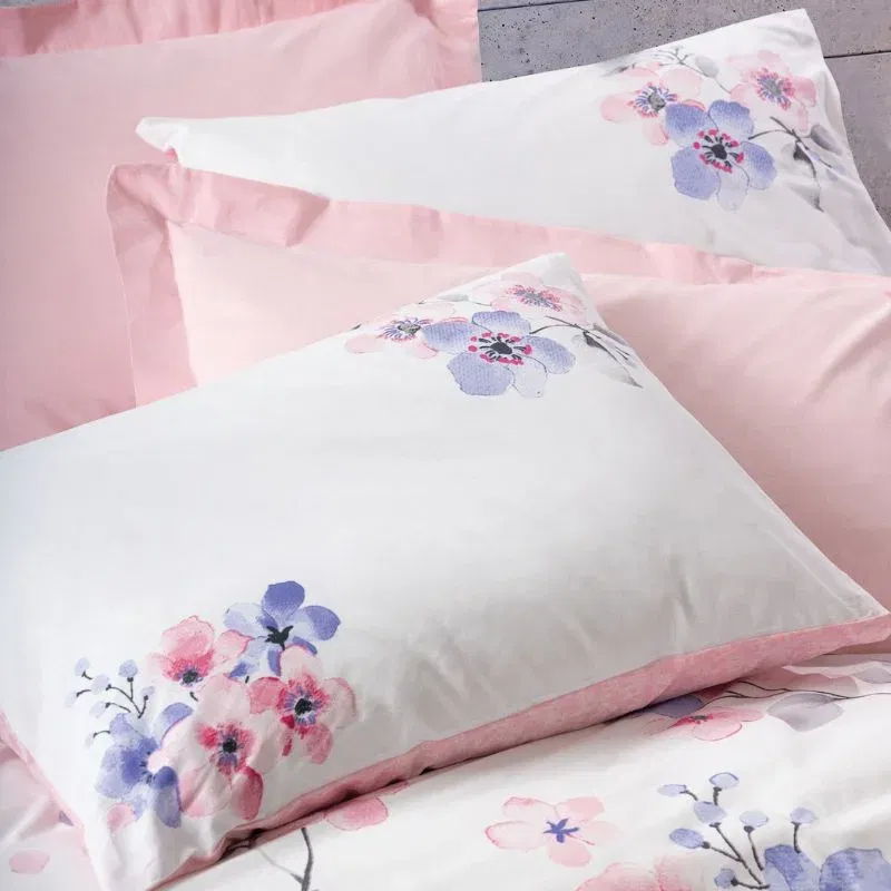 Lenjerie pat ranforce Jayda - Roz, 160x220 cm, 1 fata de perna [2]