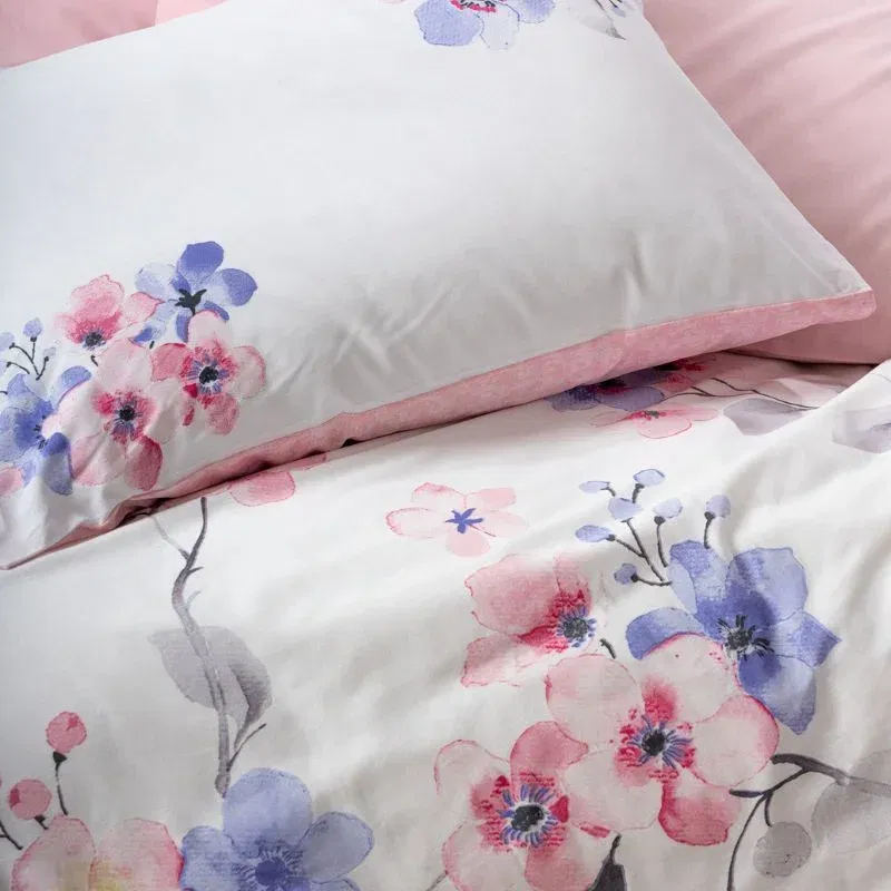 Lenjerie pat ranforce Jayda - Roz, 160x220 cm, 1 fata de perna [3]