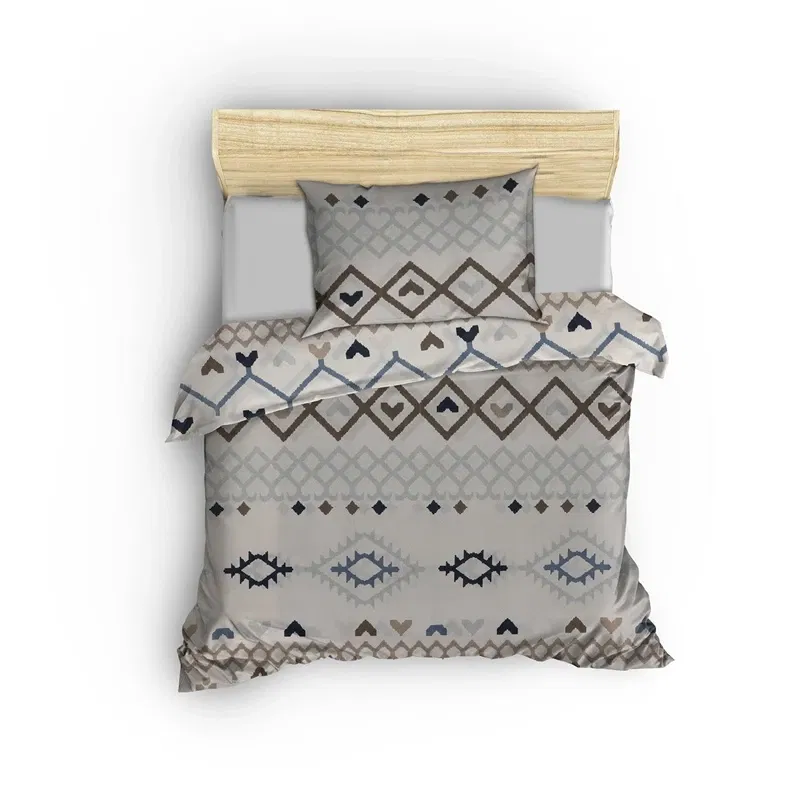 Lenjerie pat single, stil modern, 160x220 cm, o husa de perna [2]