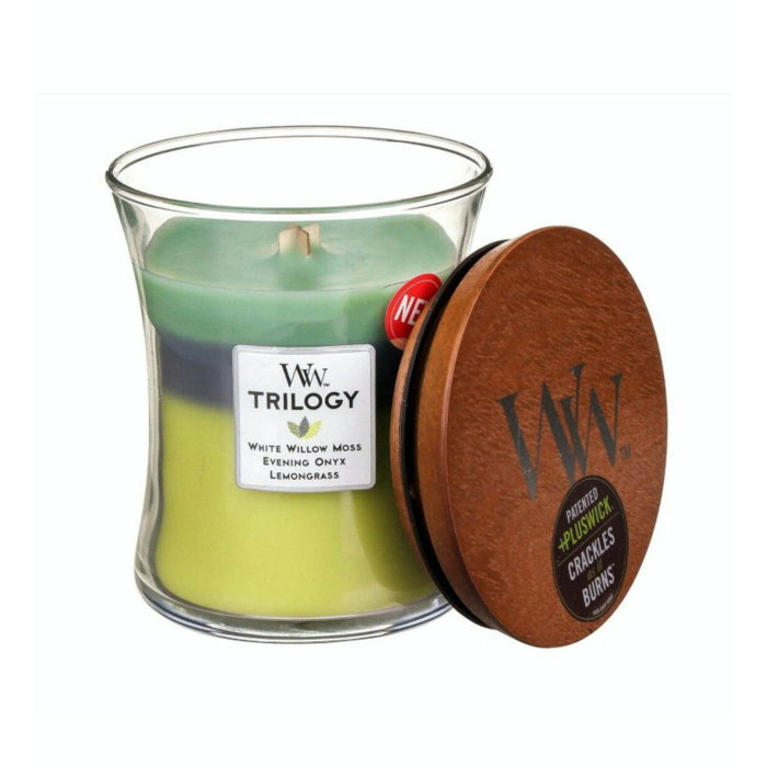 LUMANARE PARFUMATA WOODWICK TRILOGY WOODLAND SHADE BORCAN MEDIU [2]