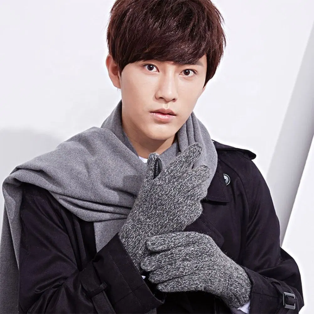 Manusi barbati, de iarna, din lana de Alpaca [3]