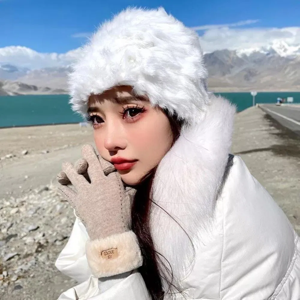 Manusi de dama touchscreen din Casmir 70% si cu blanita [5]