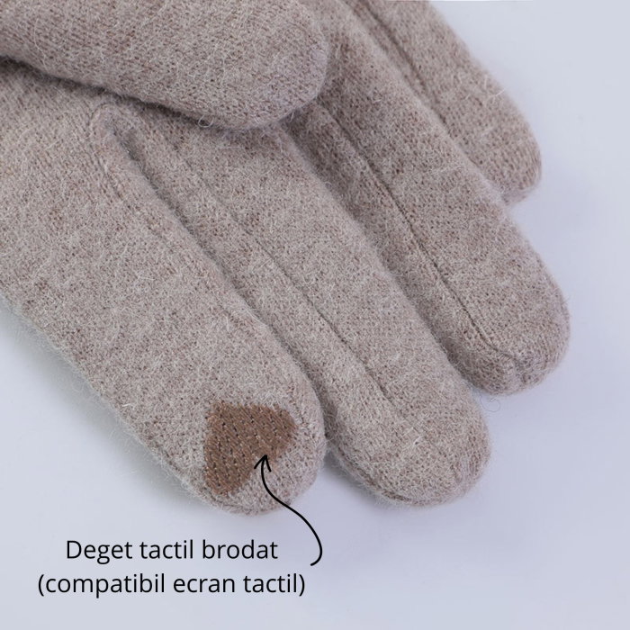 Manusi de dama touchscreen din Casmir 70% si cu blanita [14]