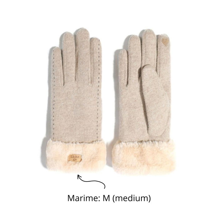 Manusi de dama touchscreen din Casmir 70% si cu blanita [12]