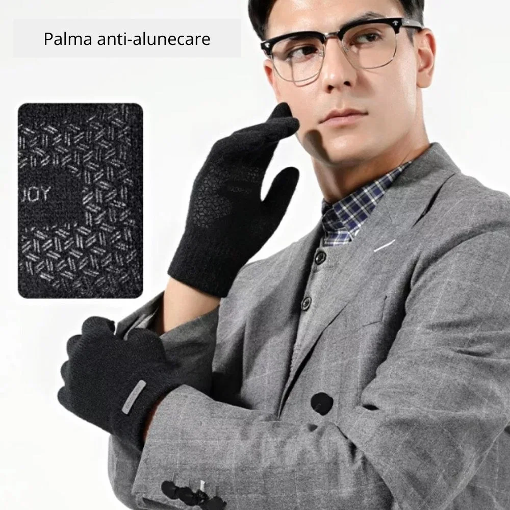Manusi negre, pentru barbati, Touch sensitive [3]