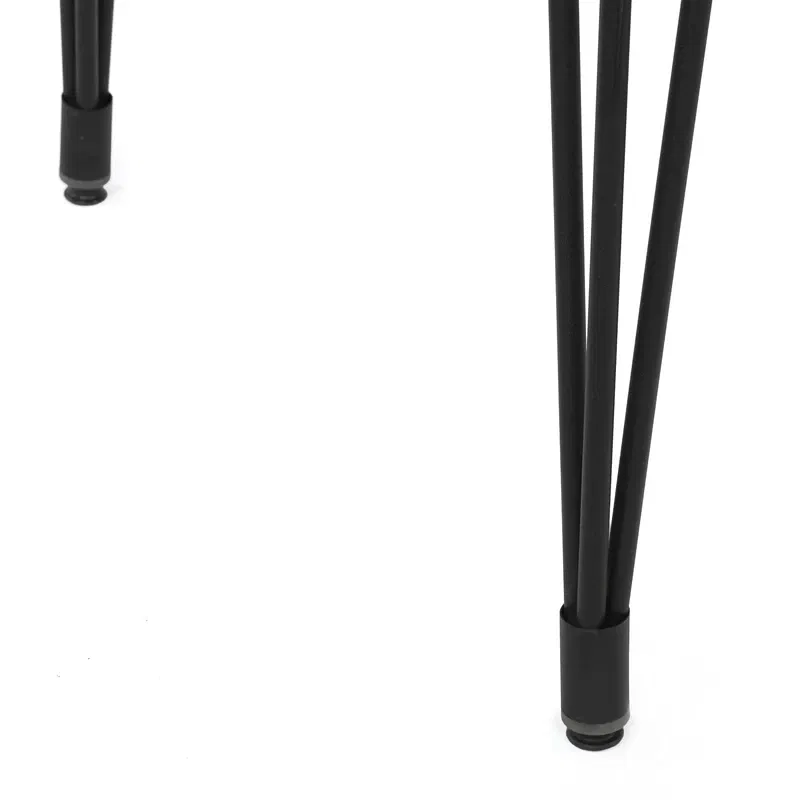 Masa de dining Lagos, neagra, picioare metalice, 120x75 cm [6]