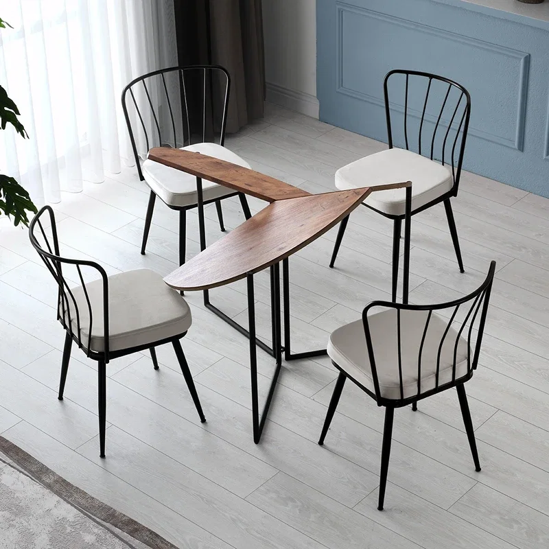 Masa de dining Yaprak, pin atlantic, picioare metalice, 100x72 cm [2]