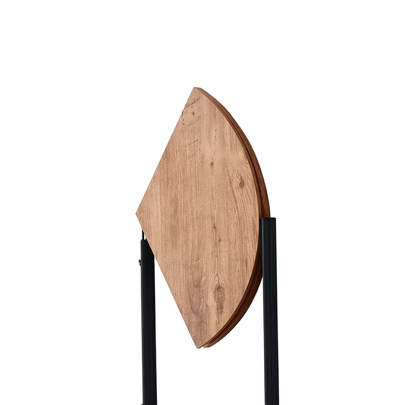 Masa de dining Yaprak, pin atlantic, picioare metalice, 100x72 cm [4]