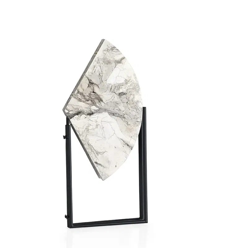 Masa de dining Yaprak, pin atlantic, picioare metalice, 100x72 cm [5]