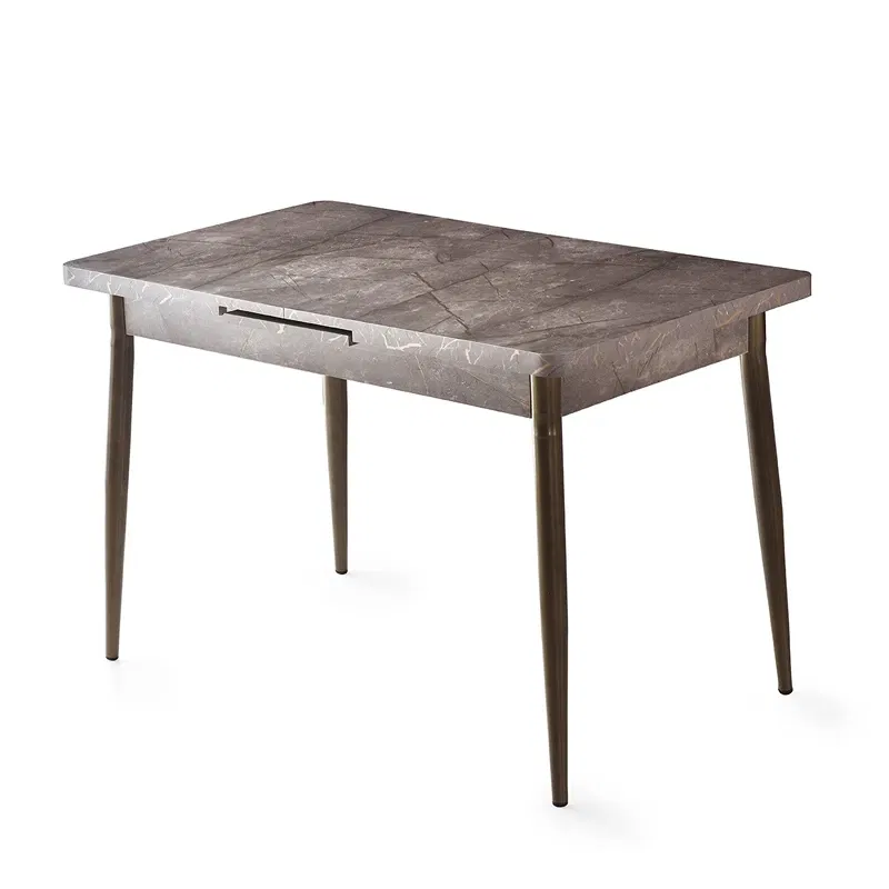 Masa extensibila Ay, mink cu picioare metalice, 120x75 cm [3]