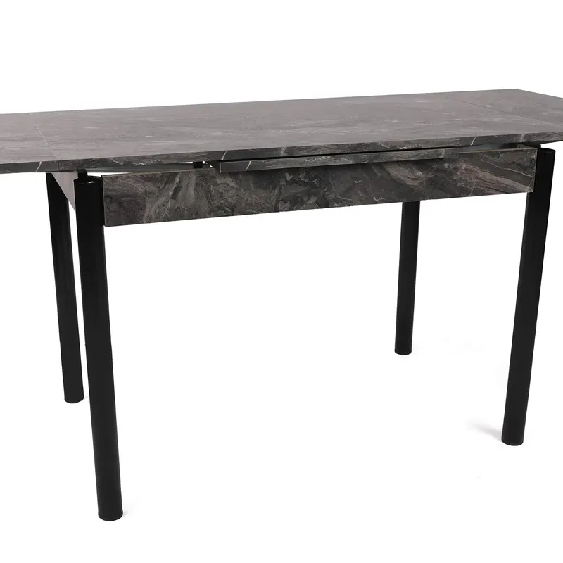 Masa extensibila Polo, negru, picioare metalice, 110x75 cm [4]