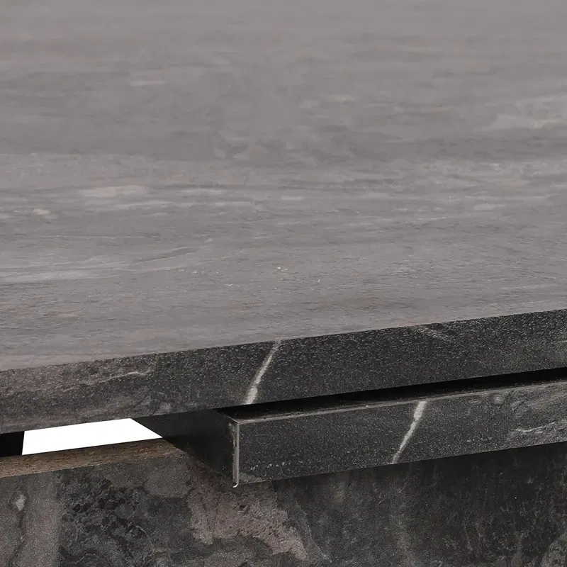 Masa extensibila Polo, negru, picioare metalice, 110x75 cm [7]