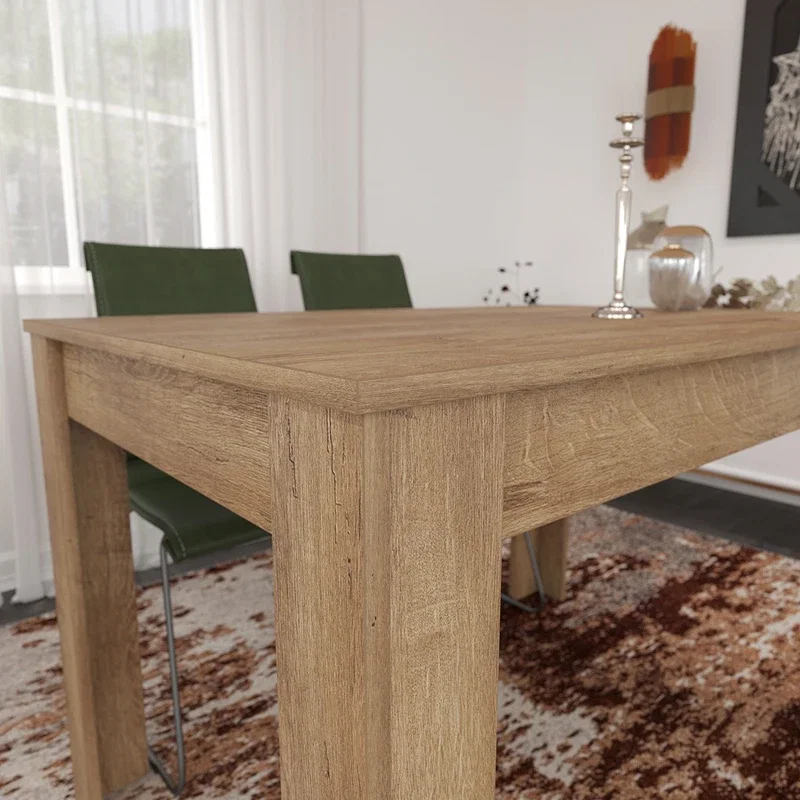 Masa Single 120, stejar caucazian, 120 cm, structura solida, stil clasic [3]