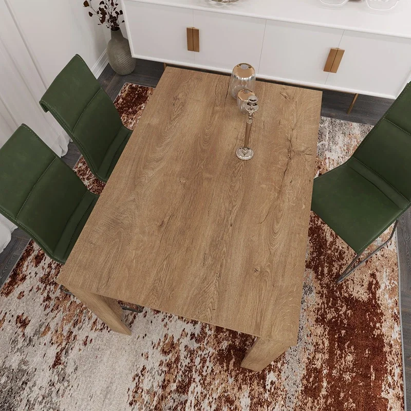 Masa Single 120, stejar caucazian, 120 cm, structura solida, stil clasic [2]