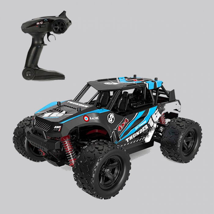 Masina cu Telecomanda Linxtech Thunder 4X4, 36Km/h, Albastru [2]