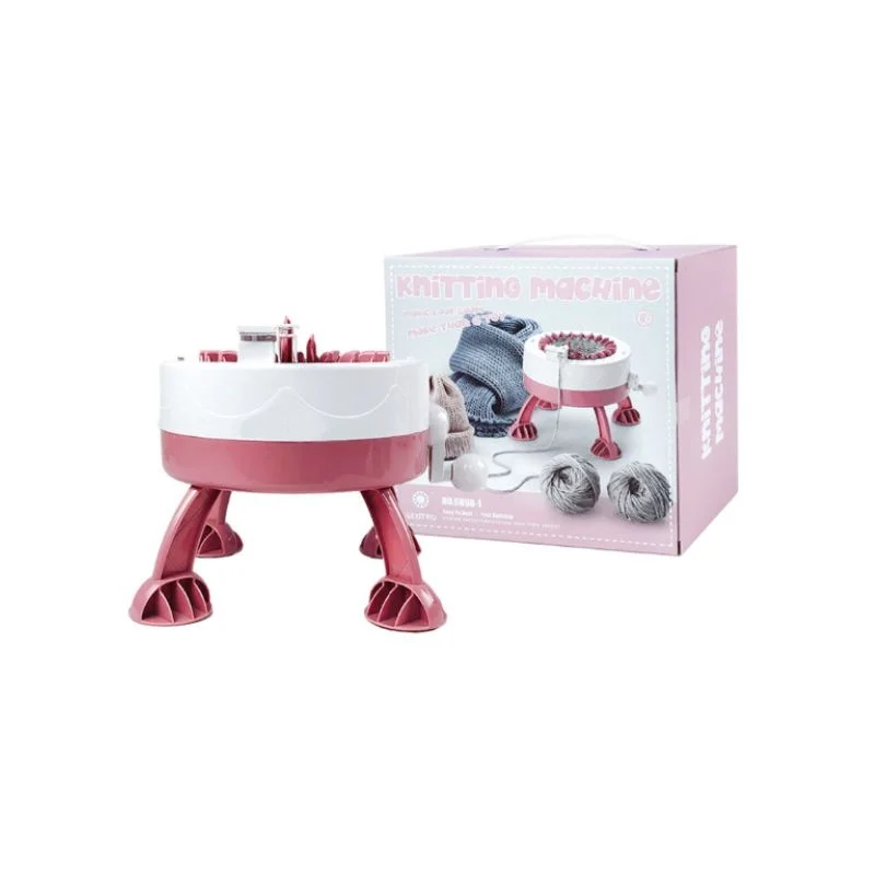 Masina de tricotat DIY, manuala, cu ace si fire incluse [8]