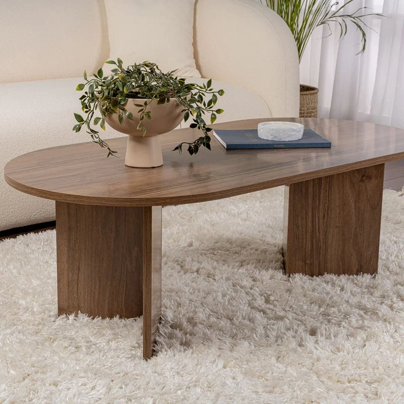 Masuta cafea Sable nuc, design sofisticat 119x39,8 cm [7]