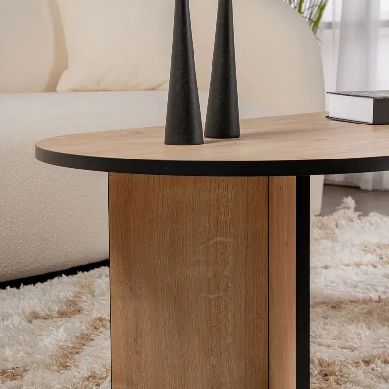 Masuta cafea Sable stejar negru, eleganta si stabilitate 119x39,8 cm [4]