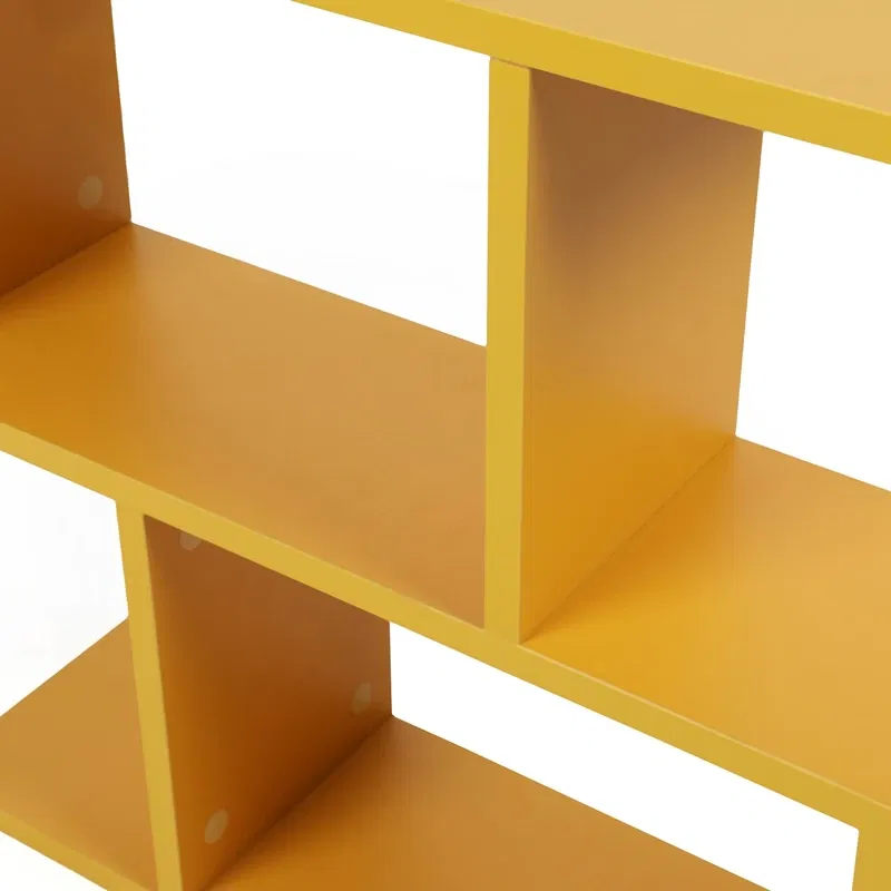 Masuta laterala Life Galbena cu rafturi pentru organizare si design modern [8]