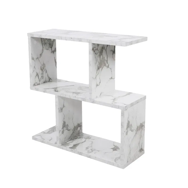 Masuta multifunctionala Life Alb & Marmura cu spatiu de depozitare [2]