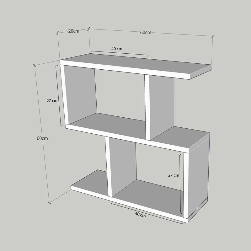 Masuta multifunctionala Life Alb & Marmura cu spatiu de depozitare [3]